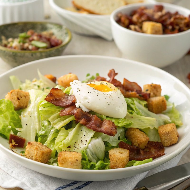 Authentic Salade Lyonnaise