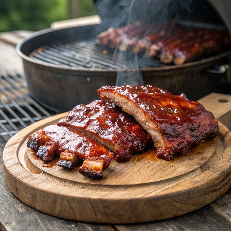 BBQ Pork Ribs with Homemade BBQ Sauce