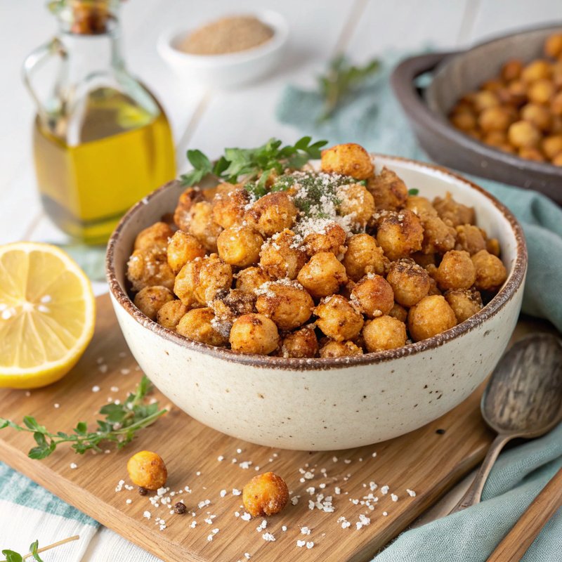 Oregano Roasted Chickpeas