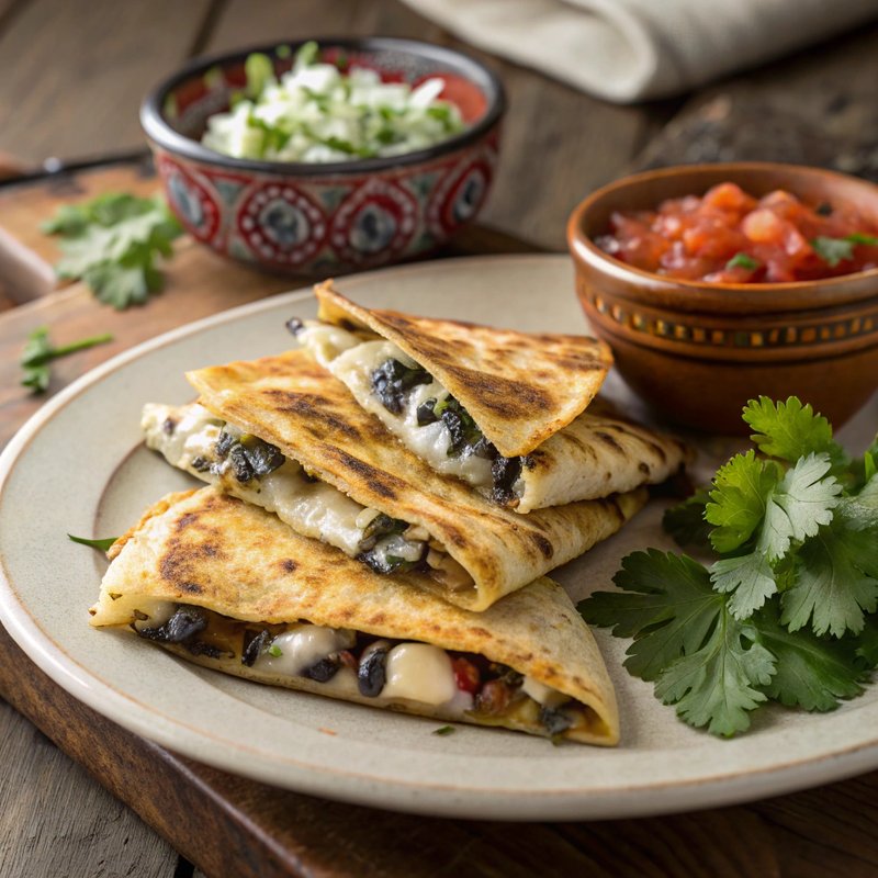 Huitlacoche Quesadillas with Fresh Salsa