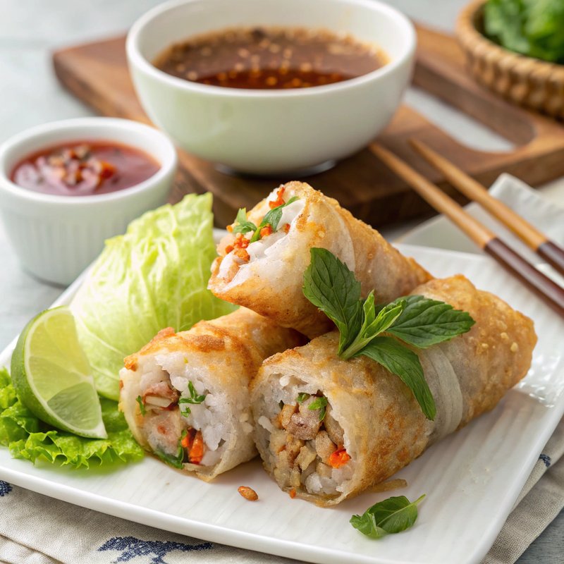 Nem Chua Rán (Vietnamese Fried Fermented Pork Rolls)