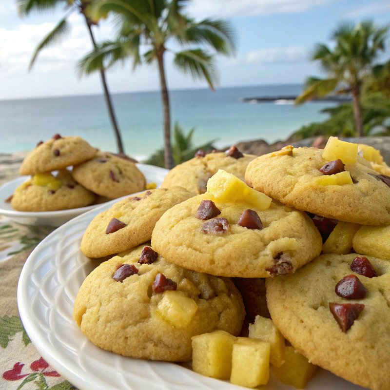 Tropical Pineapple Chocolate Chip Cookies