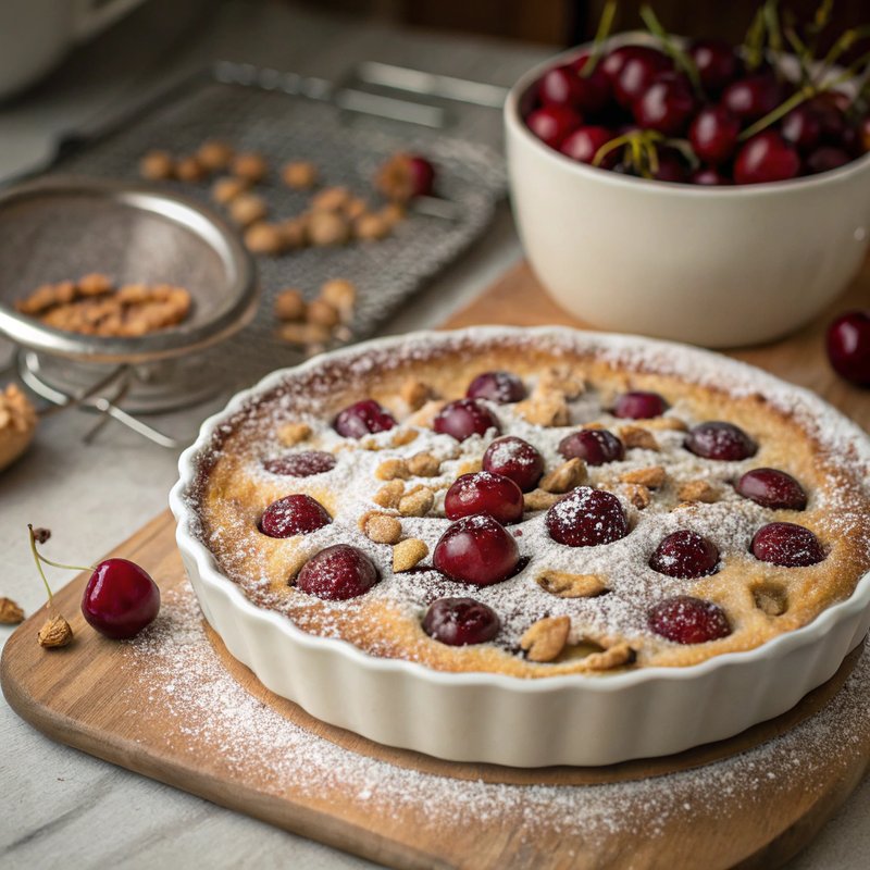 Cherry and Hazelnut Clafoutis