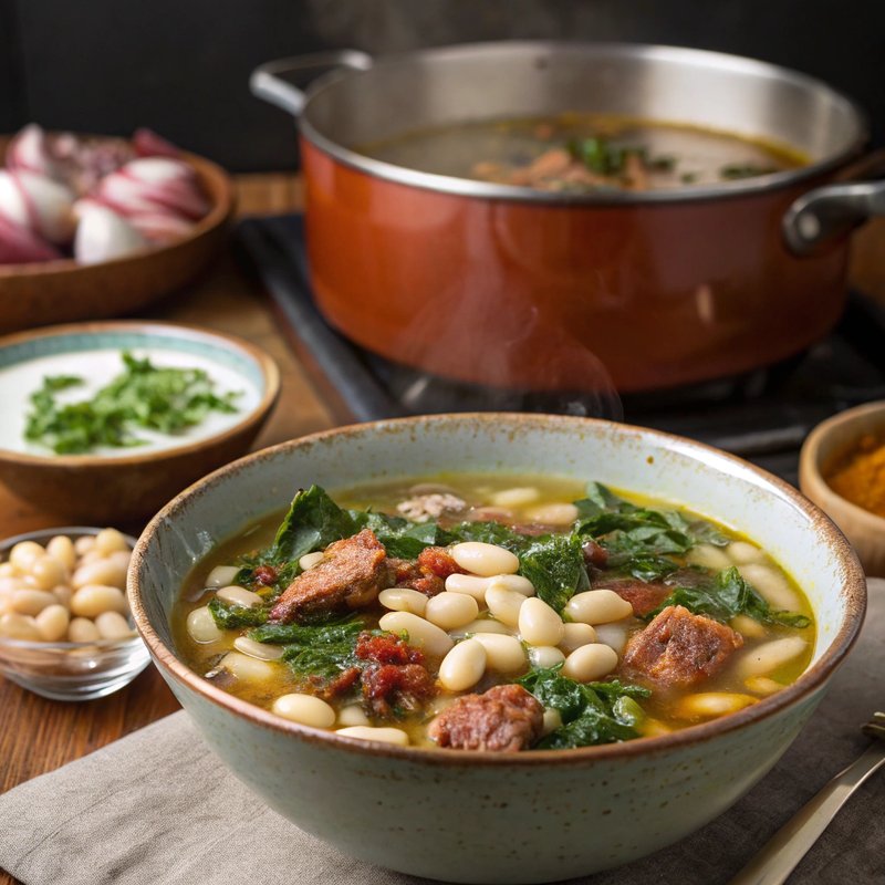 Caldo Gallego - Spanish White Bean Soup