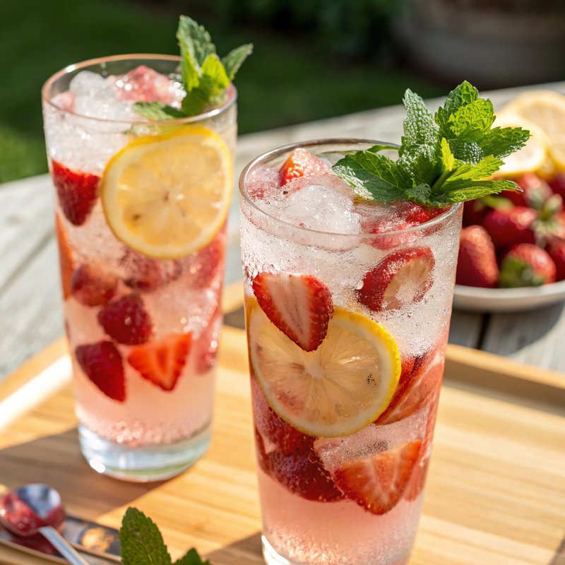 Strawberry Lemonade Fizz