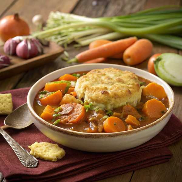 Apricot Cobbler Stew
