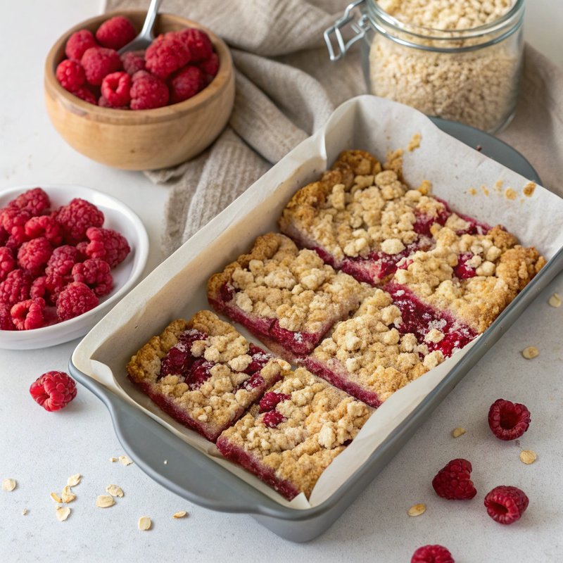 Raspberry Crumble Bars