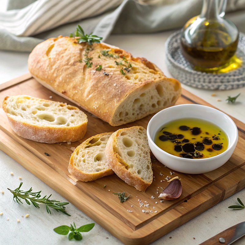 Ciabatta Bread with Olive Oil Dipping