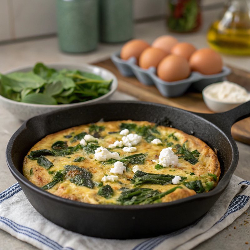 Savory Spinach and Feta Frittata