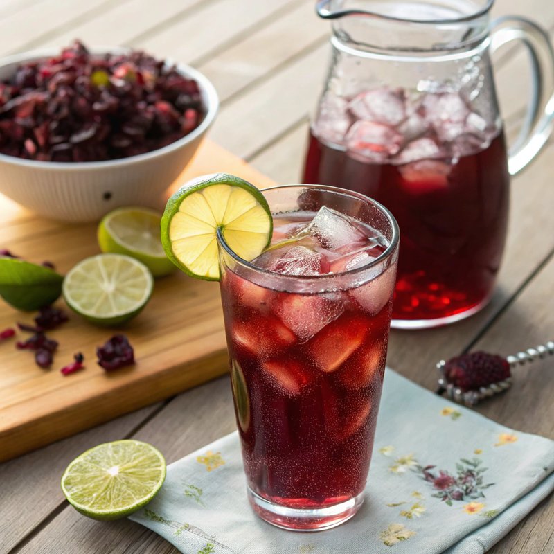 Jamaica Flower Iced Tea