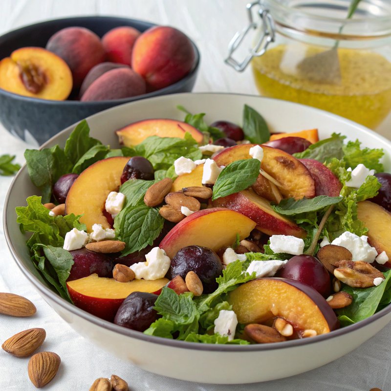 Peach and Plum Salad