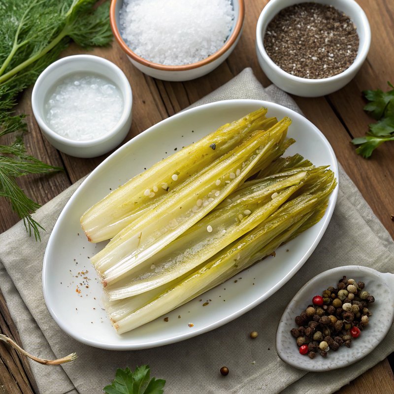 Tangy Pickled Endive Spears