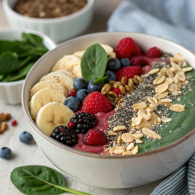 Superfood Vegan Protein Smoothie Bowl