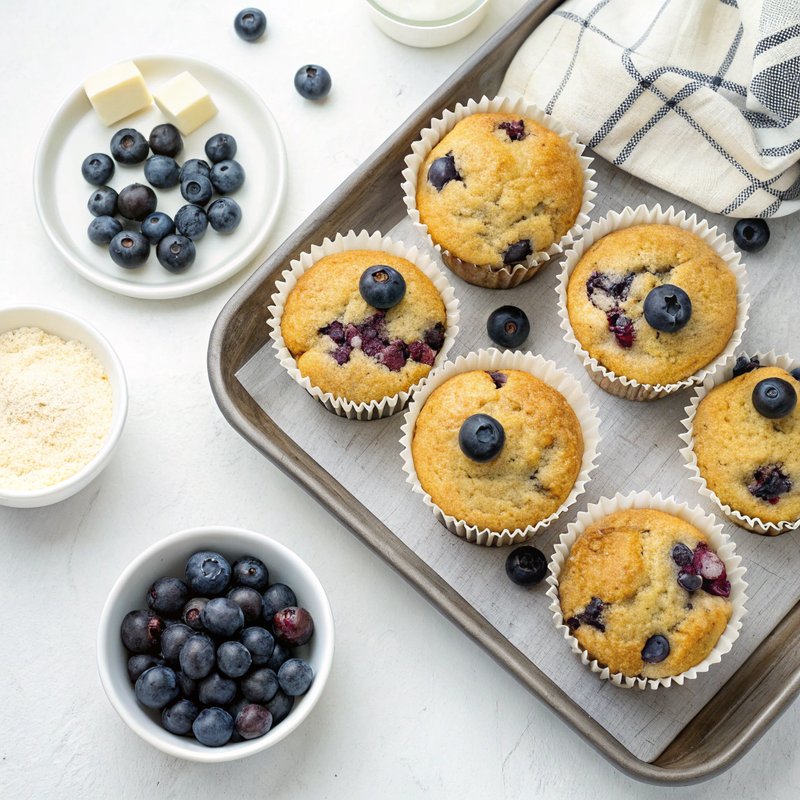 Keto Blueberry Muffins