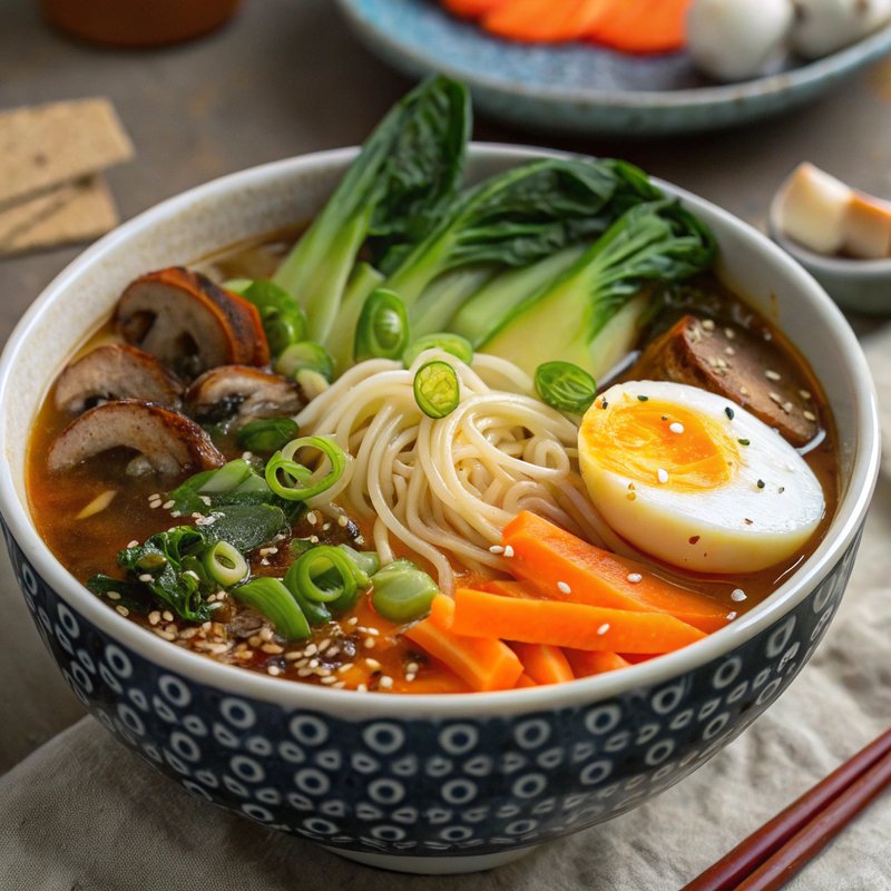 Enhanced Vegetable Ramen