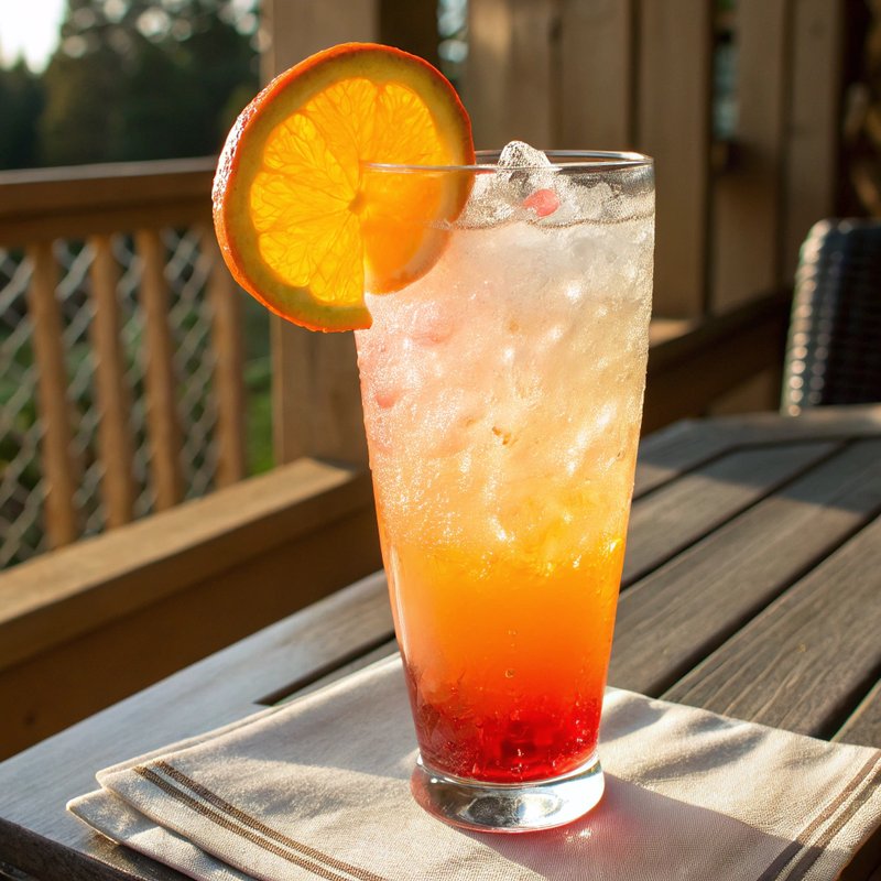Fuzzy Navel Italian Soda
