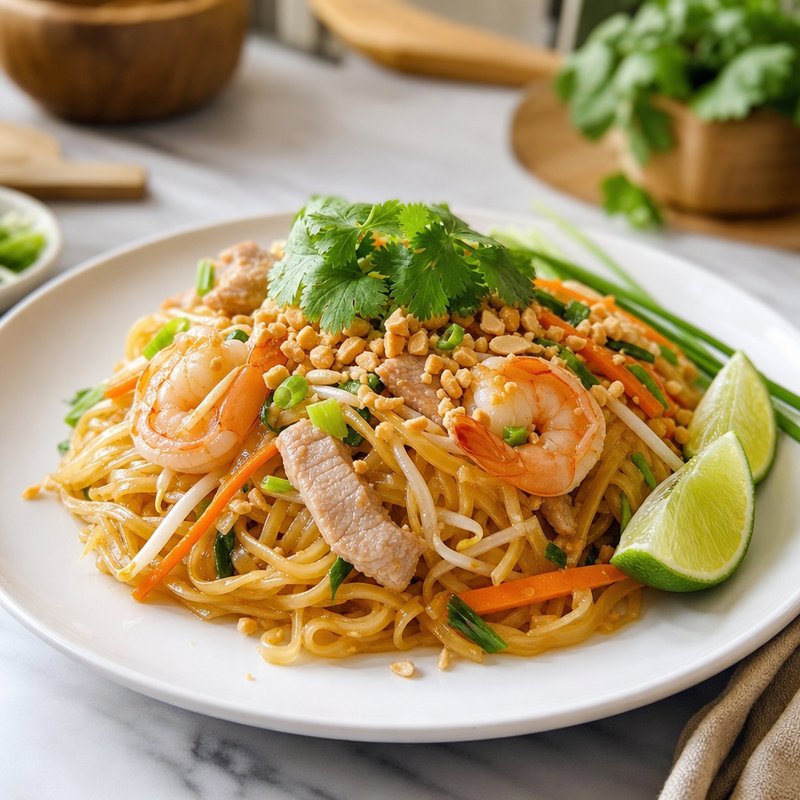 Cha Mi - Vietnamese Shrimp and Pork Noodle Delight - Cha Mi is a vibrant Vietnamese noodle dish that tantalizes the taste buds with its perfect harmony of succulent shrimp, tender pork, and a medley of f