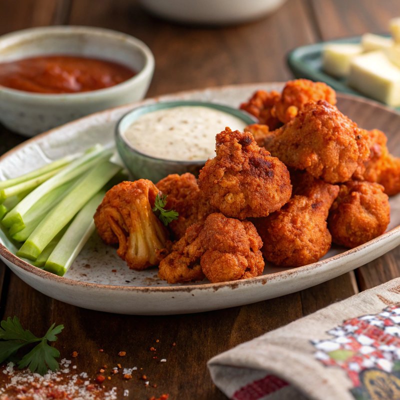 Vegan Cauliflower Buffalo Wings