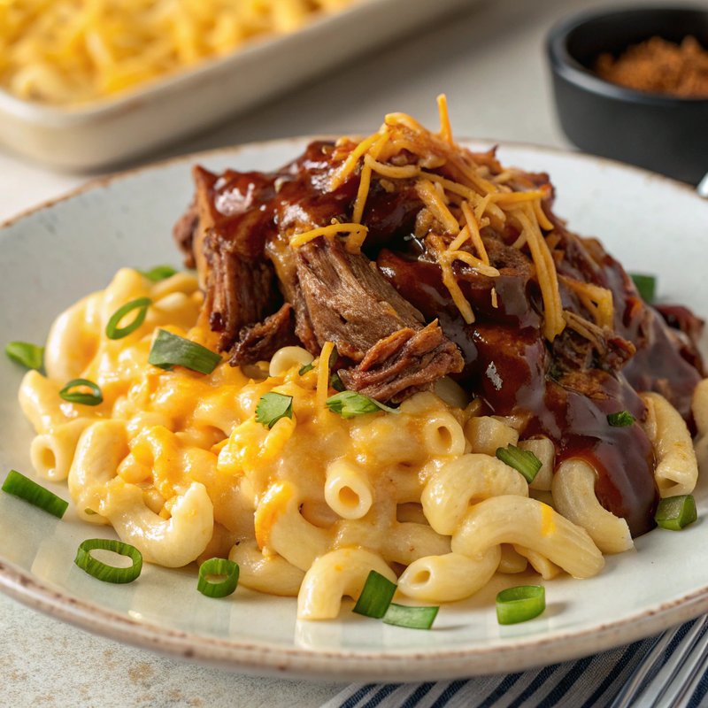 BBQ Pulled Pork Mac and Cheese