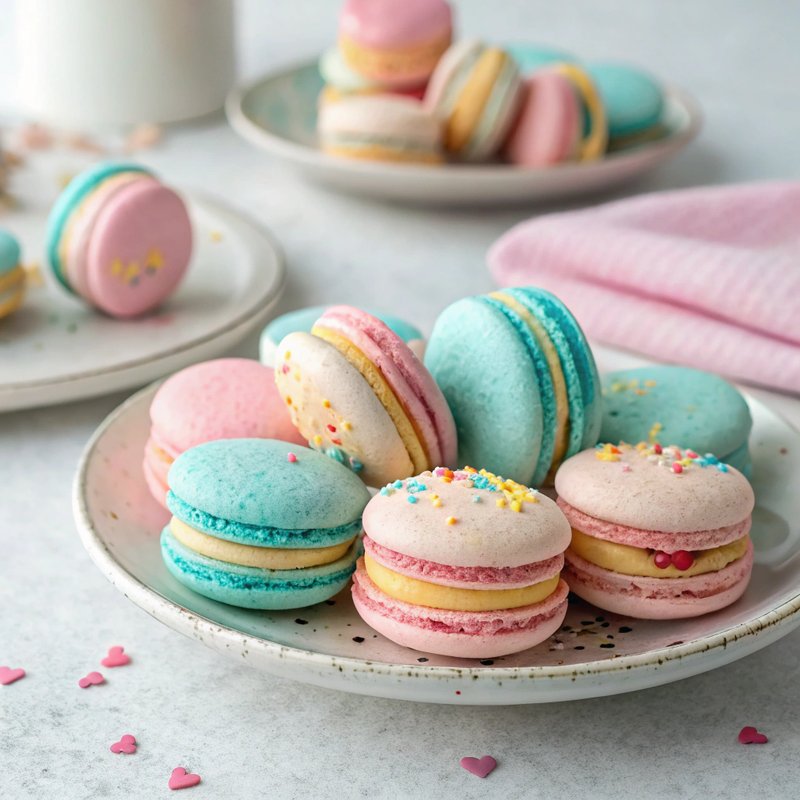 Cotton Candy Macarons
