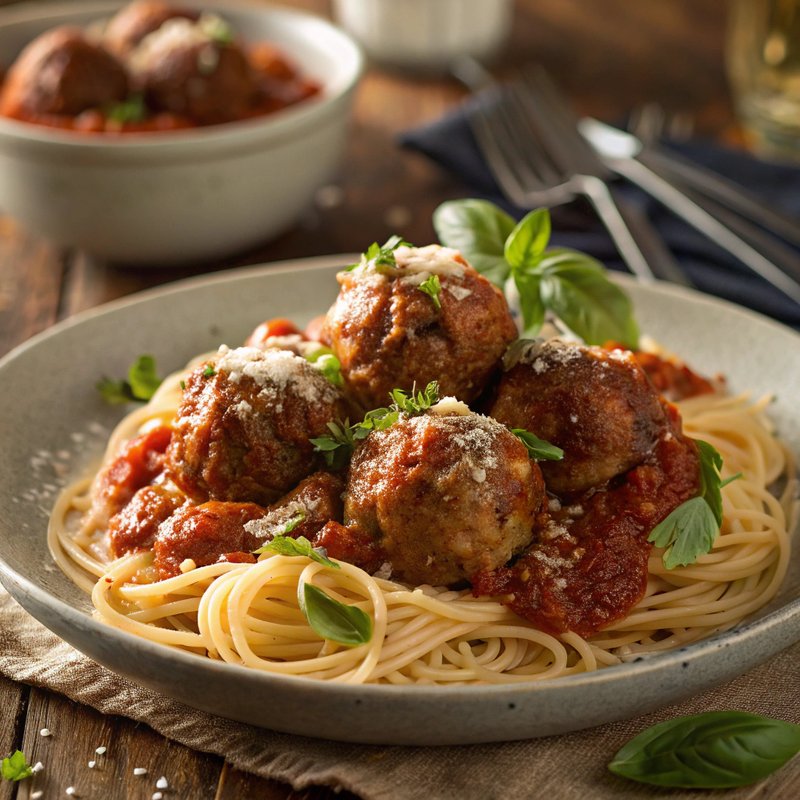 Bison Meatballs in Marinara Sauce