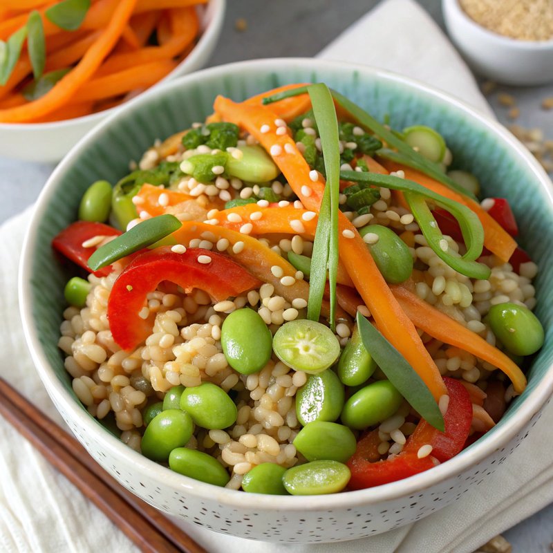 Edamame and Barley Bowl