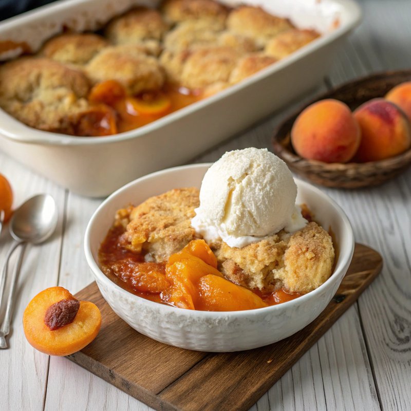 Delicious Apricot Cobbler