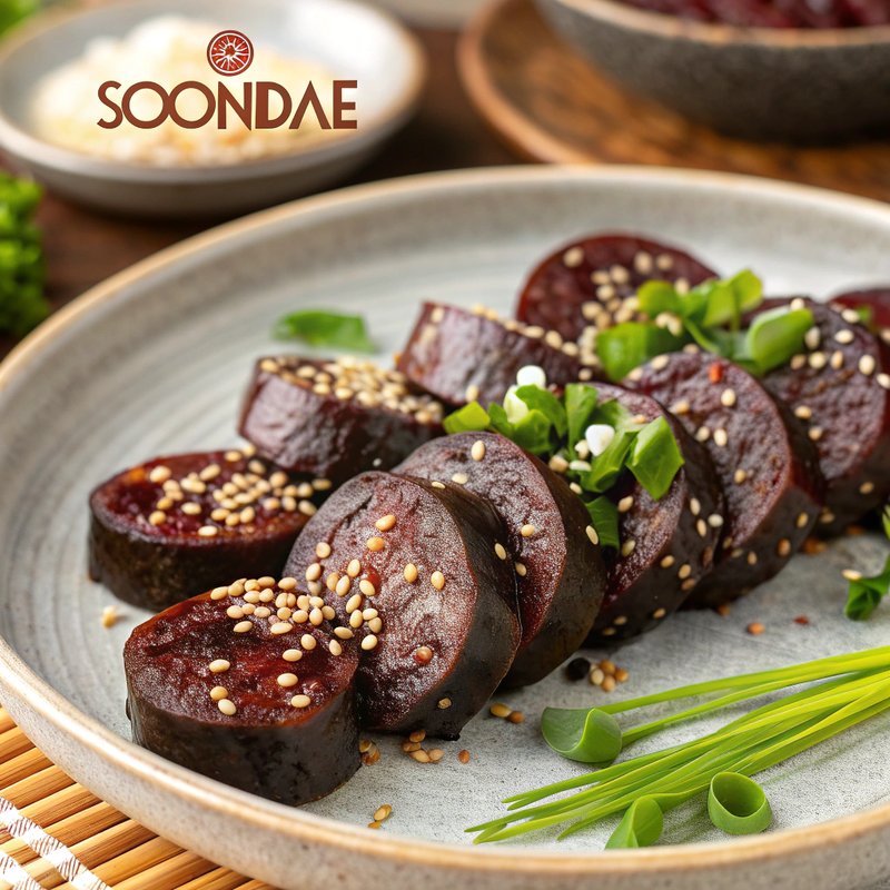 Soondae (Korean Blood Sausage)