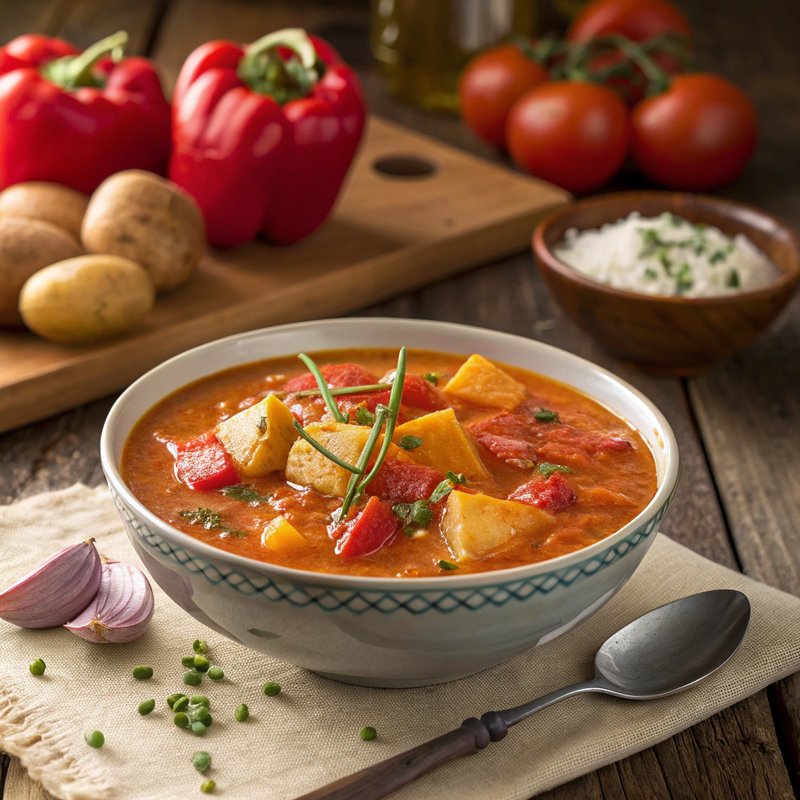 Roasted Red Pepper and Tomato Chowder