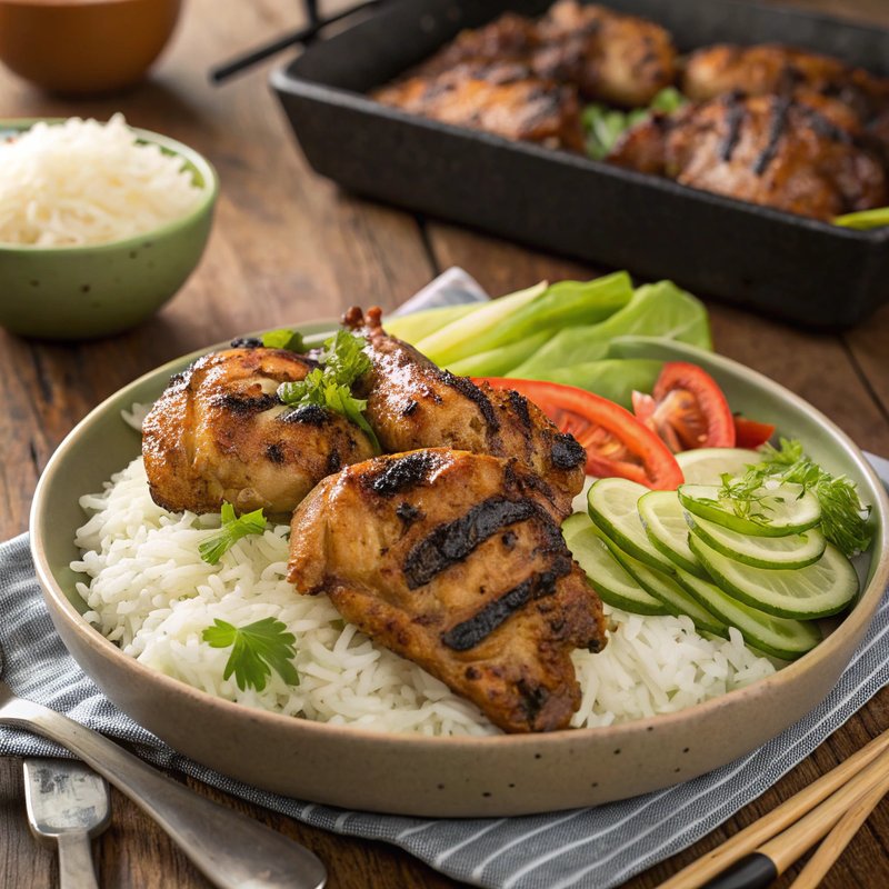 Sach Moan Char Knhey - Grilled Cambodian Lemongrass Chicken