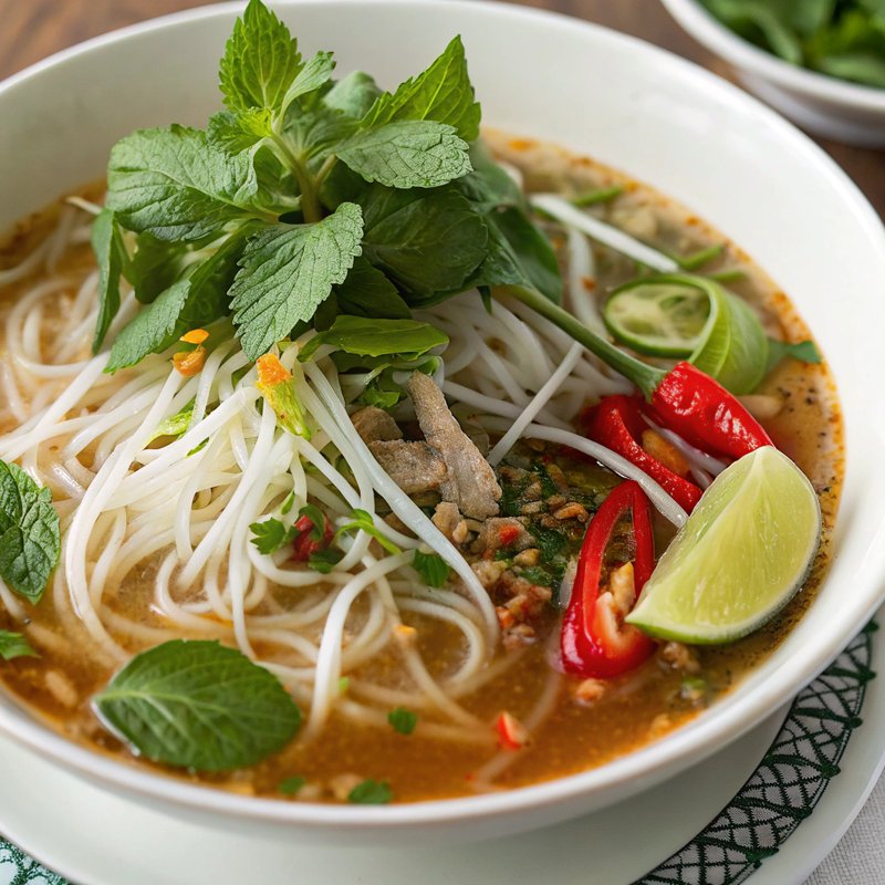 Nom Banh Jok - Cambodian Rice Noodles
