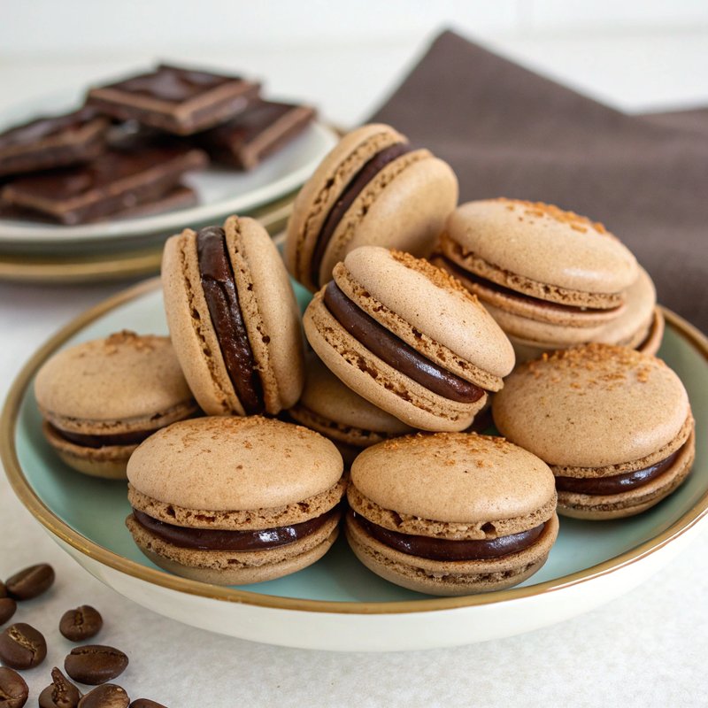 Decadent Mocha Macarons