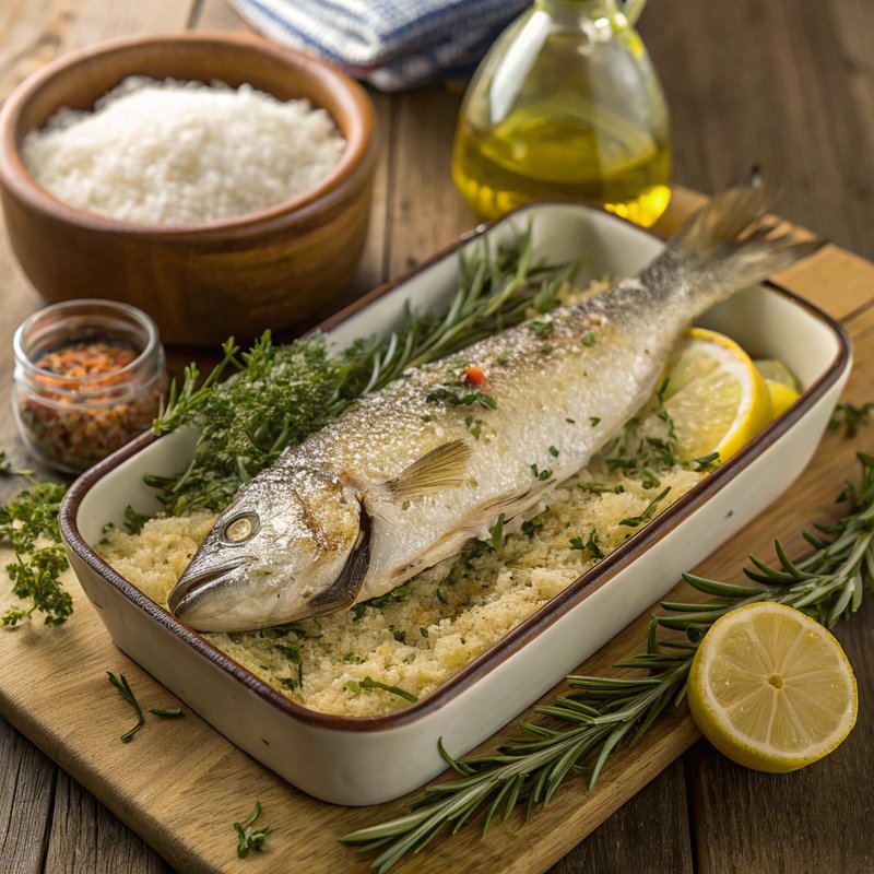 Pescado a La Sal (Salt-Baked Fish)