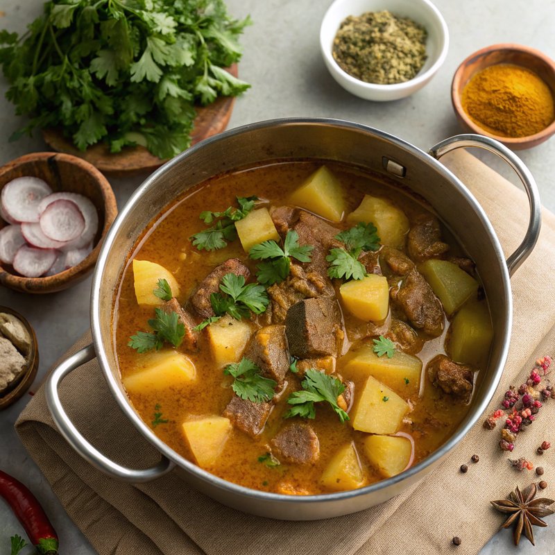 Bayan Kharaa: Mongolian Lamb & Potato Stew