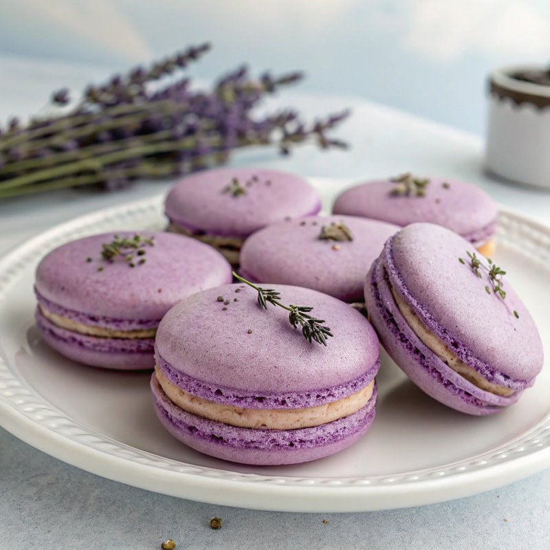 Lavender Macarons
