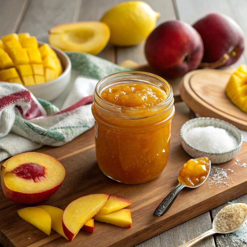 Nectarine and Mango Sunshine Jam