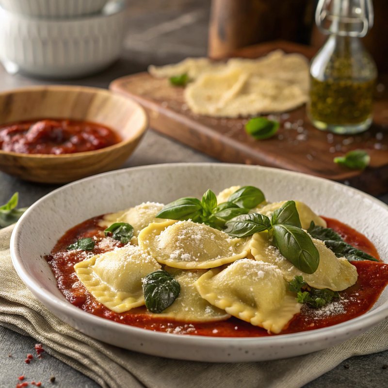 Spinach and Ricotta Ravioli