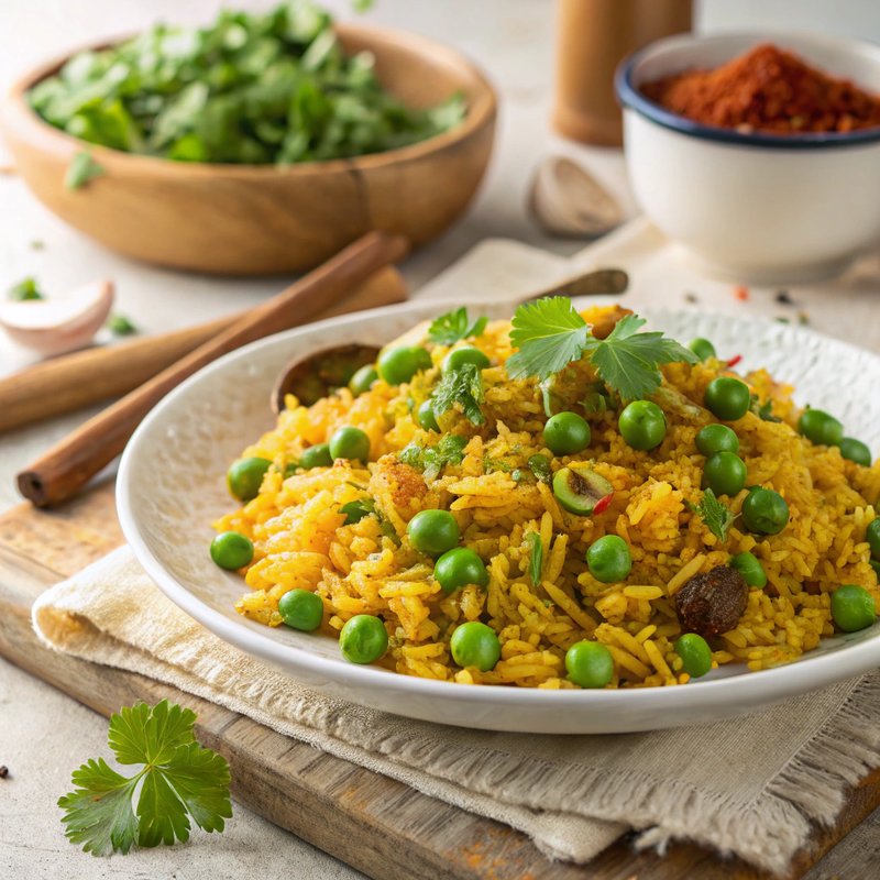 Flavorful Pea and Rice Pilaf