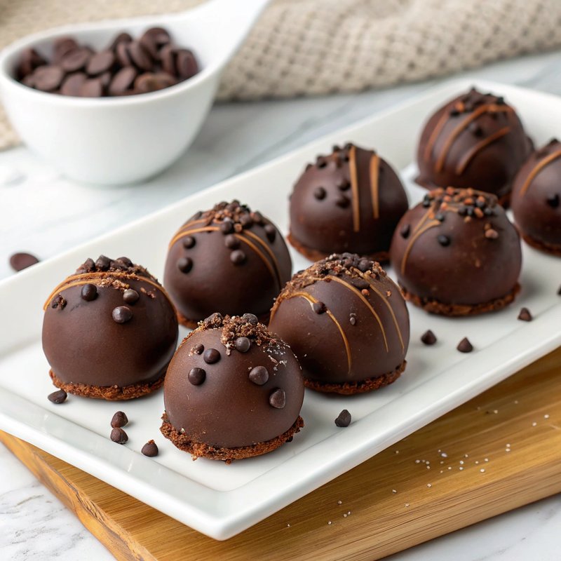 Decadent Chocolate Chip Cookie Dough Truffles