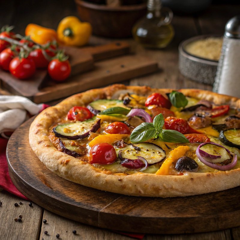 Rustic Roasted Vegetable Pizza
