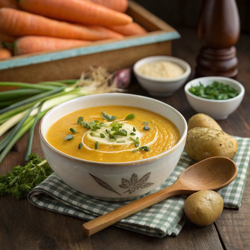 Creamy Carrot and Leek Soup