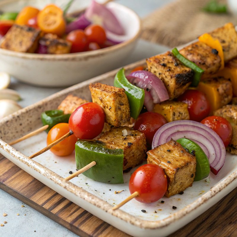 Greek Tempeh Skewers