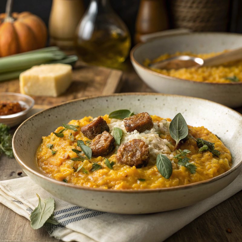 Risotto Alla Zucca E Salsiccia