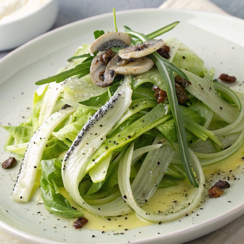 Puntarelle Salad with Anchovy-Garlic Dressing