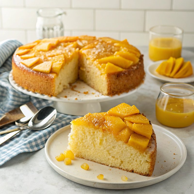 Tropical Mango Upside Down Cake