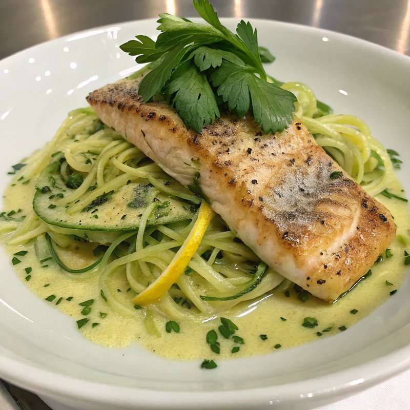 Steelhead Trout with Zucchini Noodles
