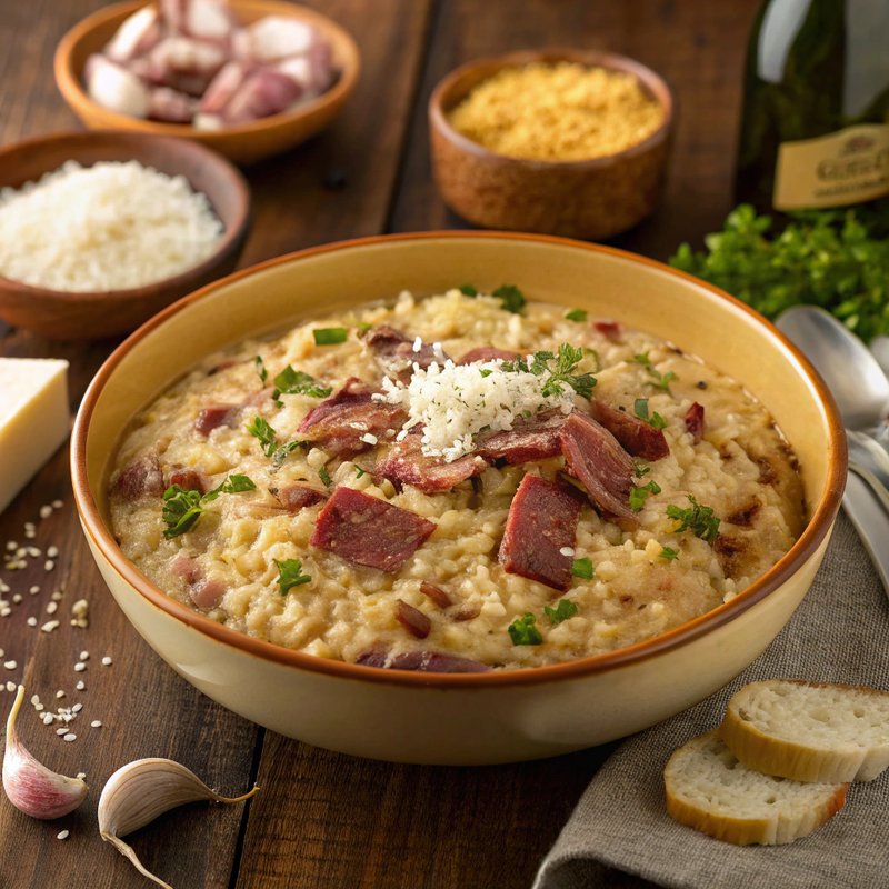 Pastrami Risotto