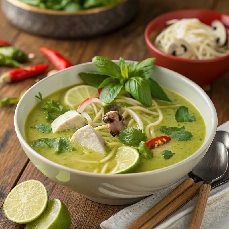 Thai Green Curry Noodle Soup