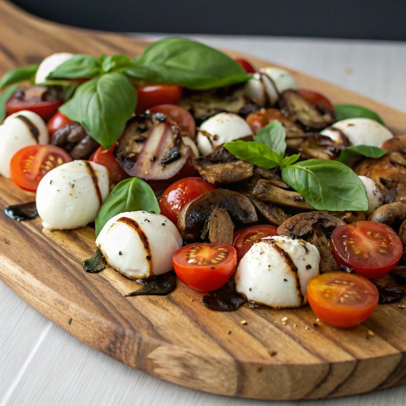 Enhanced Mushroom and Mozzarella Salad