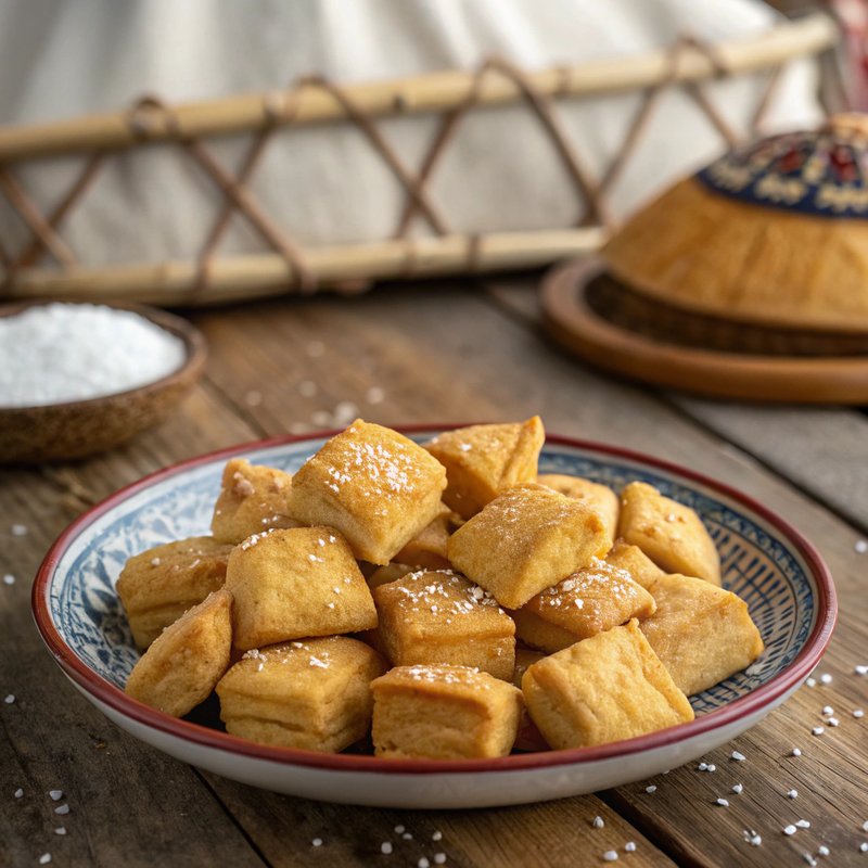 Aaruul - Traditional Mongolian Dried Curd Snack